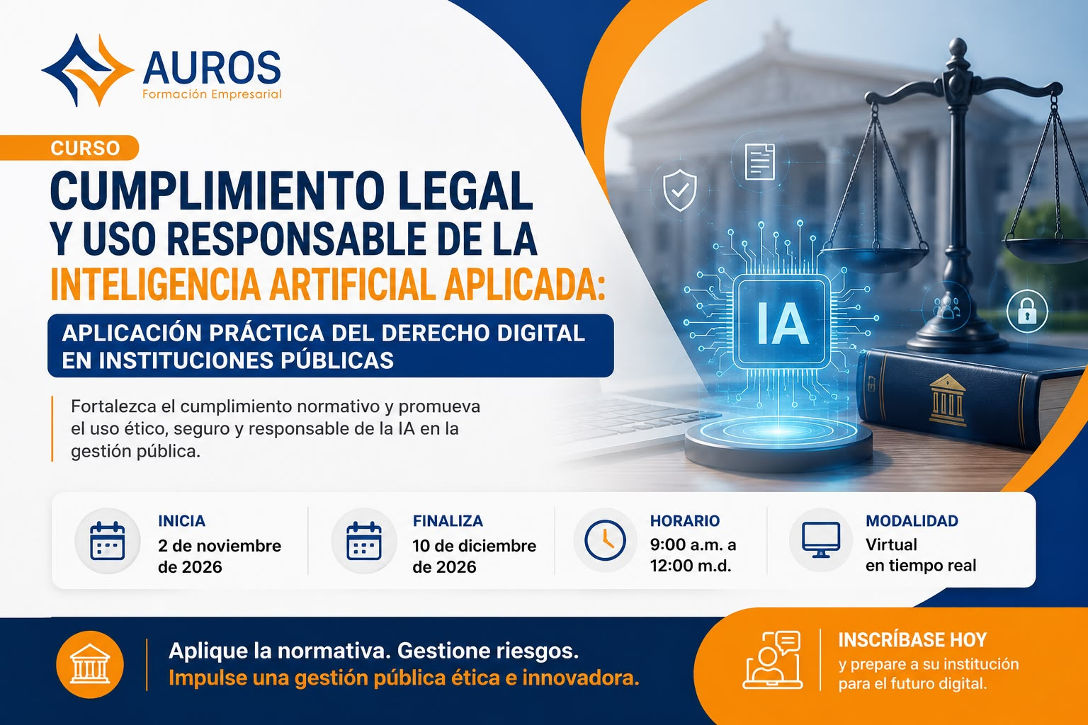 Cumplimiento Legal y Uso Responsable de la Inteligencia Artificial: Aplicación práctica del Derecho Digital en instituciones públicas